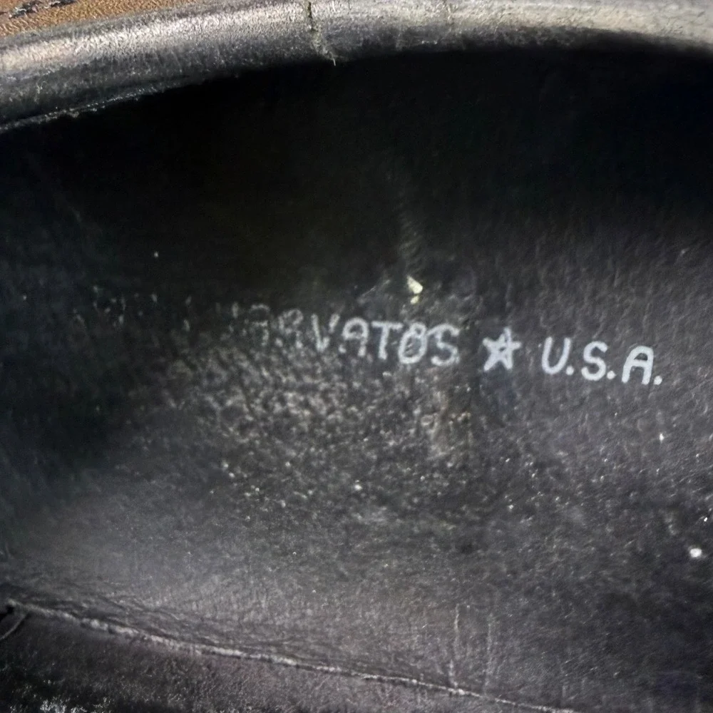 John Varvatos USA Reed Low Top Brown Leather Sneakers F2489T3B Mens‎ 8.5M